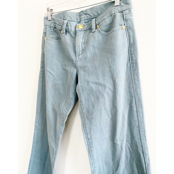 BCBG MazAzaria Flare Jeans Light Blue Denim Size 27 EUC - Picture 4 of 12